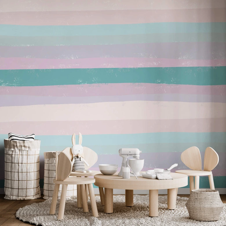 Fototapeta abstrakcyjne pasy - Kolorowa lekkość - uplusmestudio 