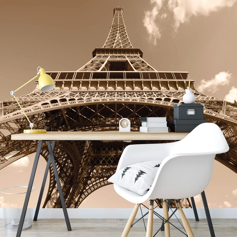 Eiffel Tower Perspective - Wall Mural 