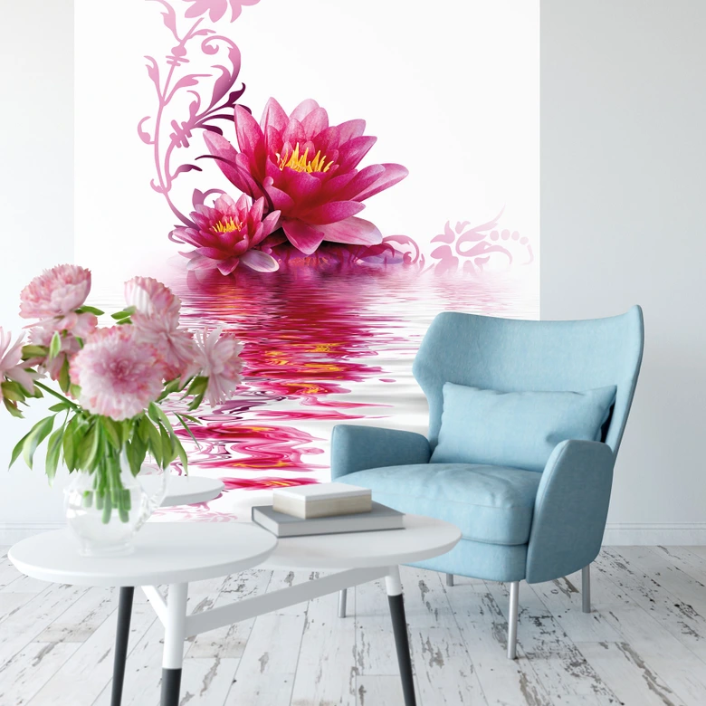 Fototapet med blommig magi - 144x260 cm 