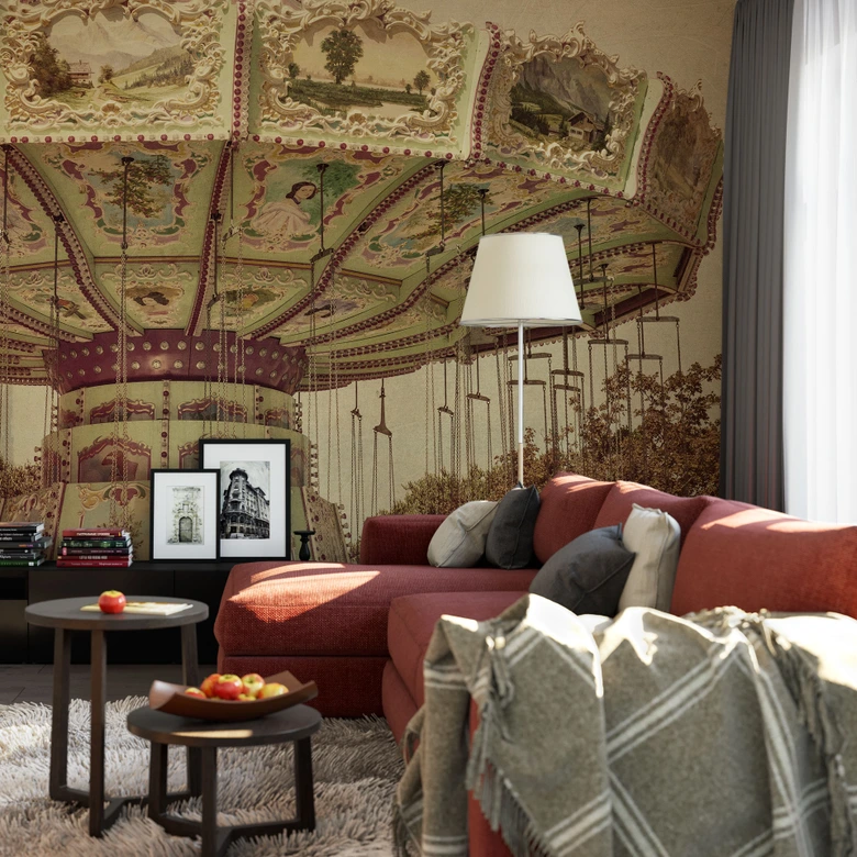 Fototapete Kettenkarussell 