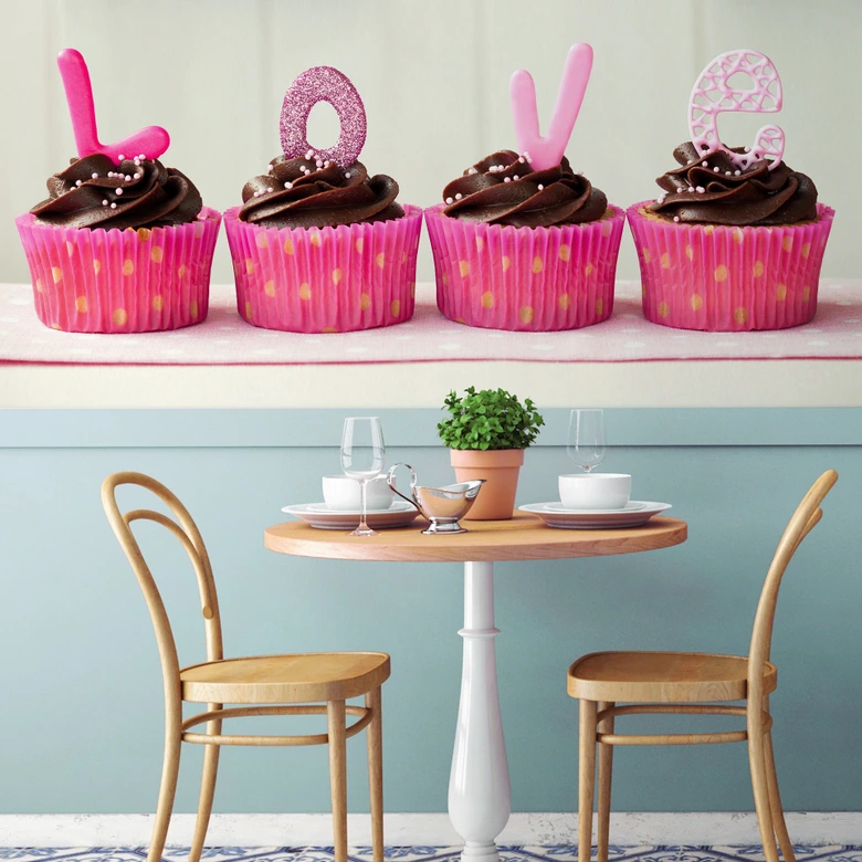 Fototapete Lovely Cupcakes - 384x260 cm 