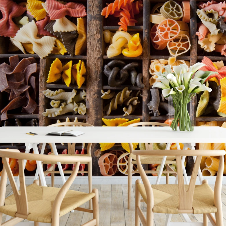 Fototapete Collection of Noodles - 384x260 cm 