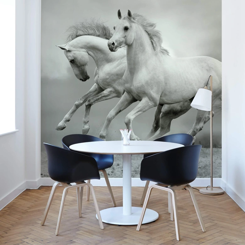 Fotobehang Paarden in Galop 