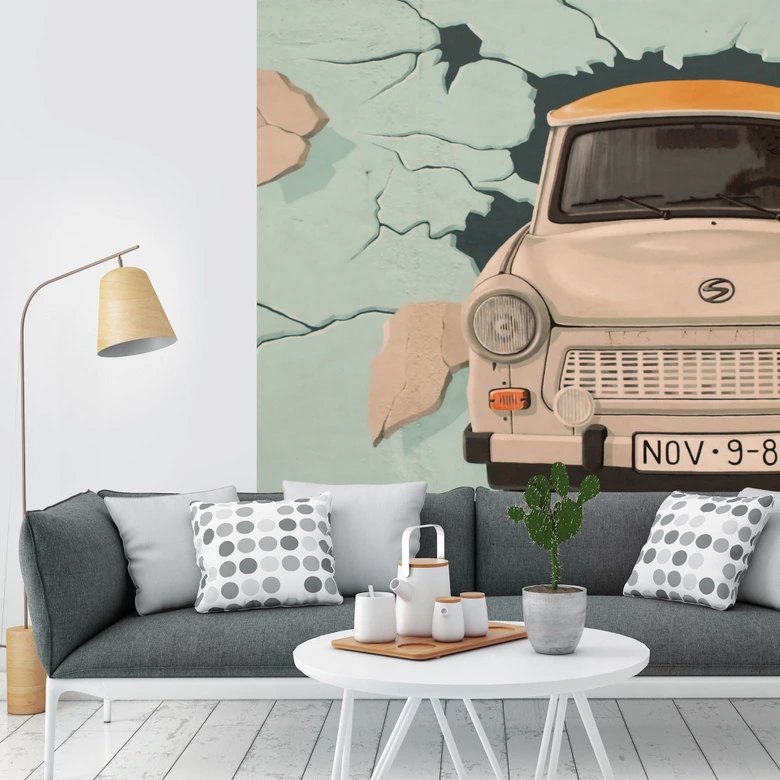 Fotobehang Door de Muur 