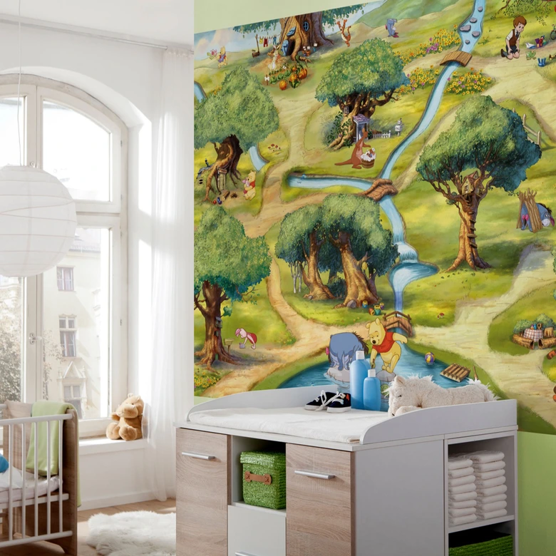 Papier peint photo - papier - La forêt des rêves bleus 