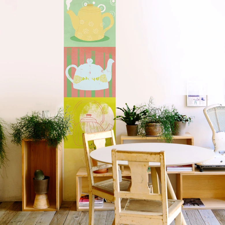 Fototapete Loske - Tea Time 01 - Panorama - 48x260 cm 