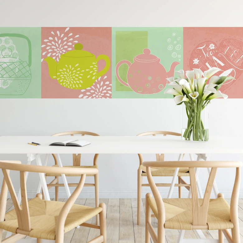 Fototapete Loske - Tea Time 03 - Panorama 48x260 cm 