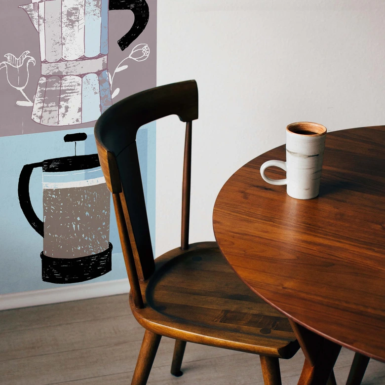 Fototapete Loske - Coffee Time - Panorama - 48x260 cm 