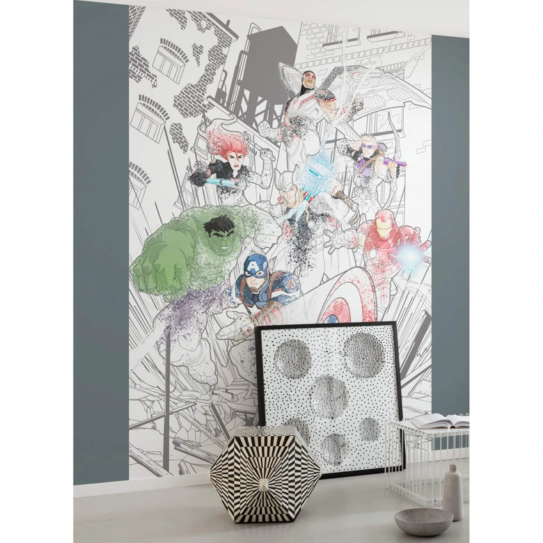 Vlies Fototapete - Avengers Attack - 200 x 280 cm 