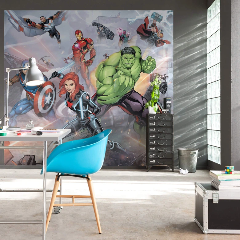Vliesbehang - Avengers Street Revenge - 300 x 280 cm 