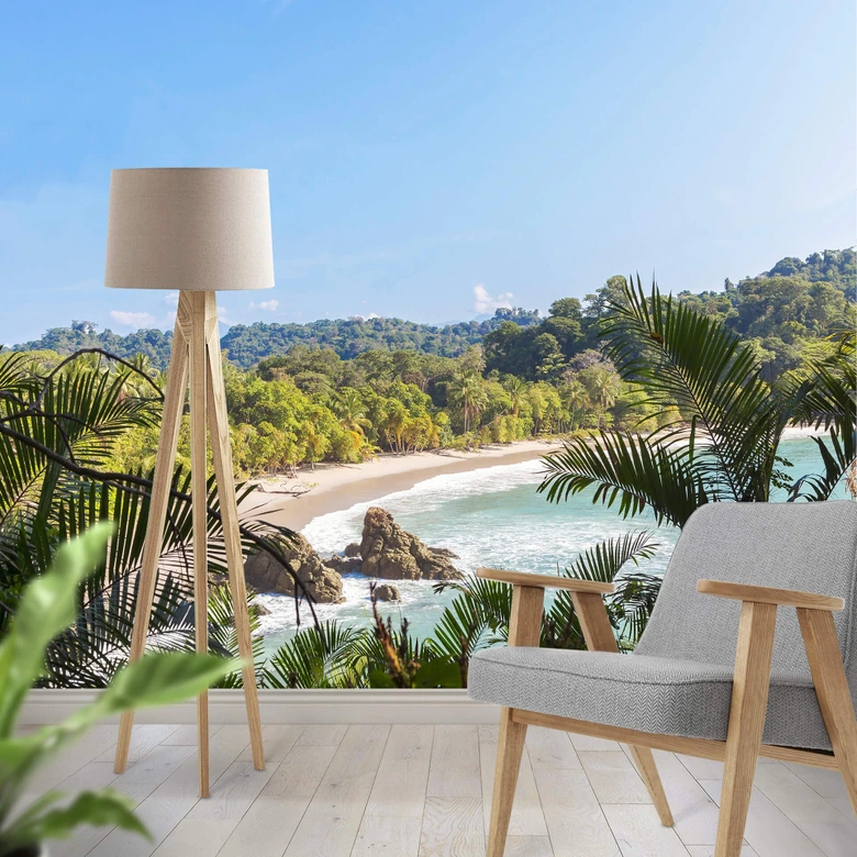 Fototapete Colombo - Dschungelblick in Costa Rica - 288x260 cm 