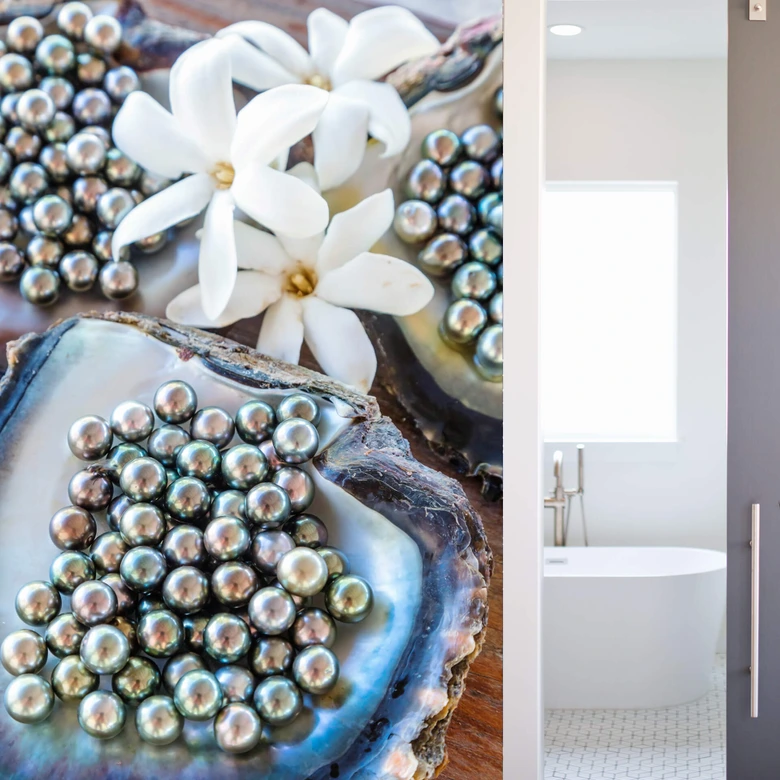 Fototapete Colombo - Schwarze Perlen von Tahiti 