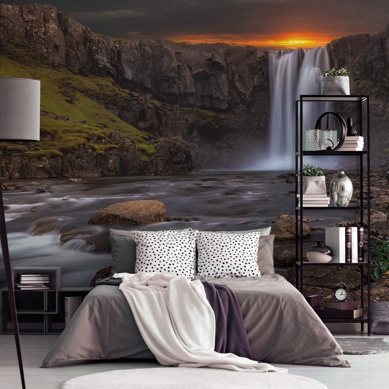 Cuadrado - Fotomural arroyo - 384x260 cm 