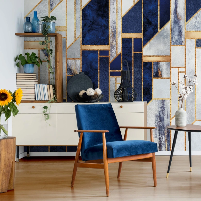 Fotobehang Fredriksson - Blue Winter Sky 