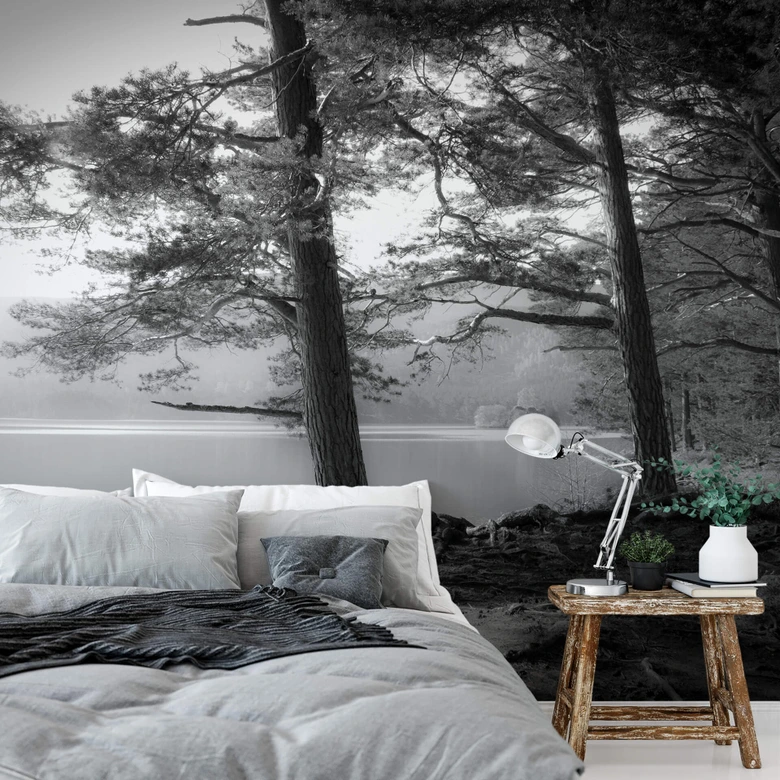 Fotobehang Fugh - At the Lake (384 x 260 cm) 