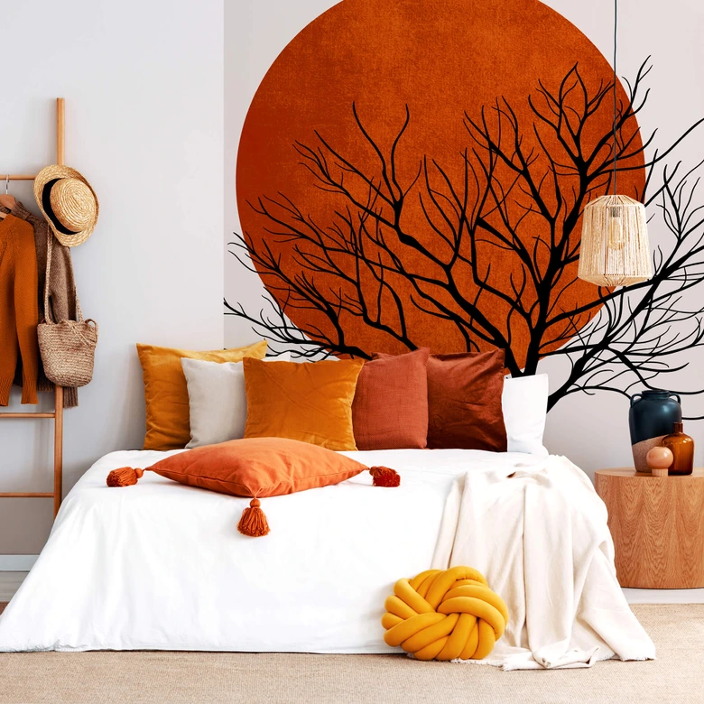 Fototapet - Kubistika - Varm solnedgang 