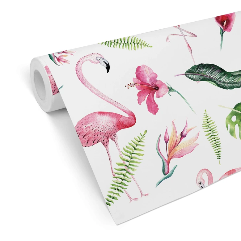 Mustertapete Kvilis - Tropicana-Flamingo 02 