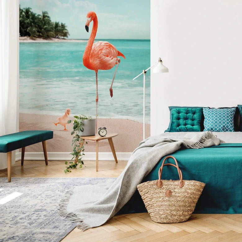 Wall Mural Loose - Wannabe Flamingo 