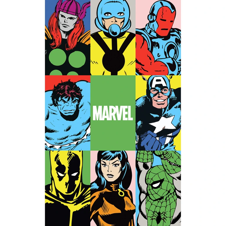Vlies Fototapete - Marvel PowerUp Team - 150 x 250 cm 