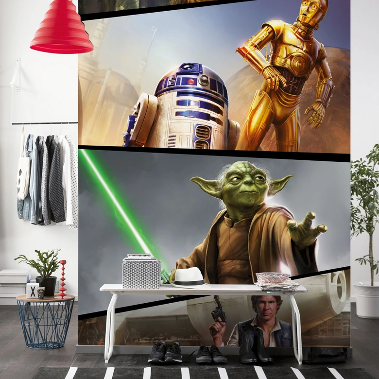 Tapetpanel i fleece -  Star Wars Moments Rebels 