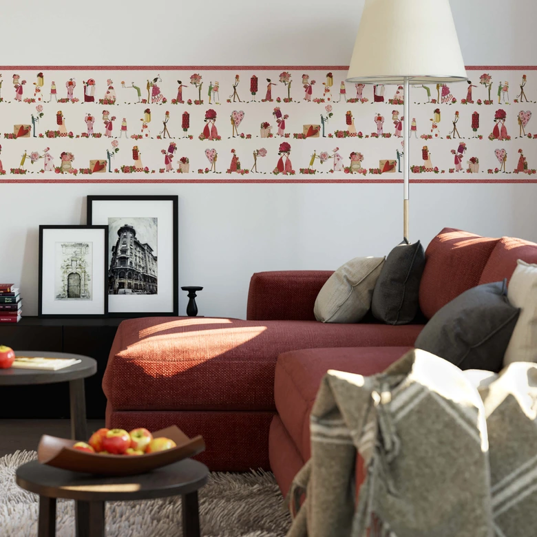 Wall Mural Leffler - Rose Girls - panorama 