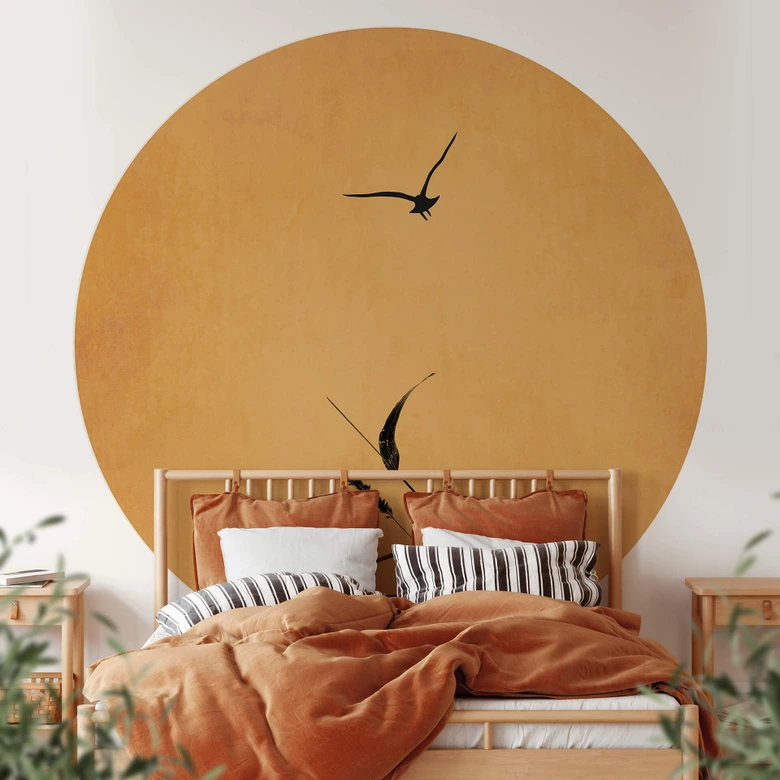 Fototapet - Rundt Kubistika - Min natur - vliesetapet/selvklæbende non-woven tapet 