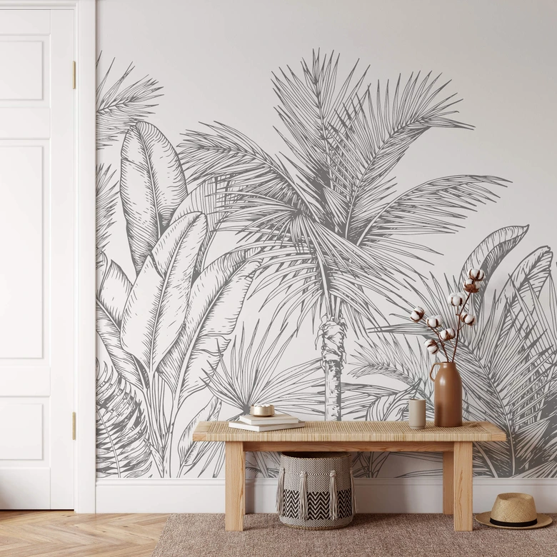 Fototapete Dschungel Illustration 