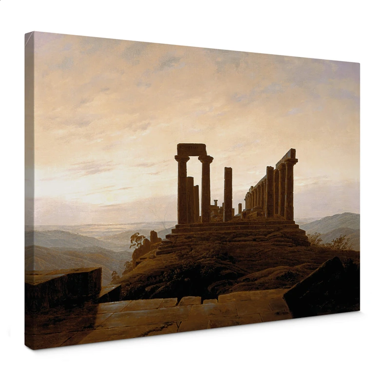 Tableau sur toile Friedrich -  Le temple de Juno dAgrigento 