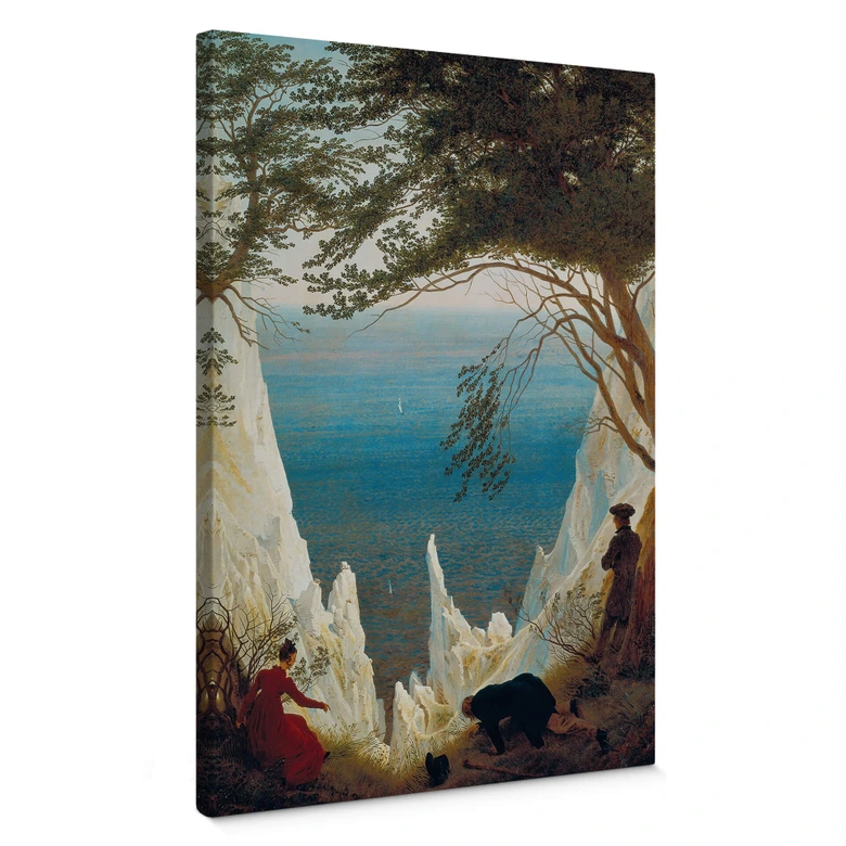 Canvas Friedrich - 'Kreidefelsen von Rügen'n 