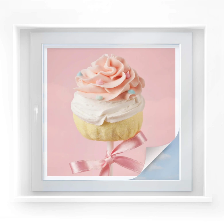 Window foil Lovely Cakepop – square 