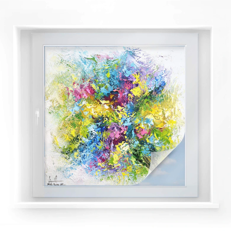 Sichtschutzfolie Fedrau - Lass Blumen sprechen 02 