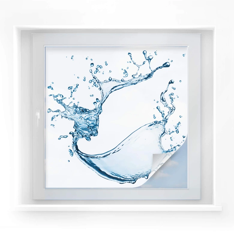 Sichtschutzfolie Splash - quadratisch 