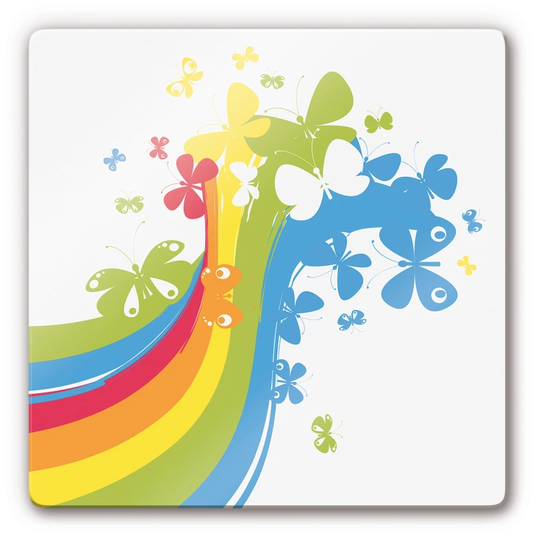 Butterfly Rainbow Glass art 
