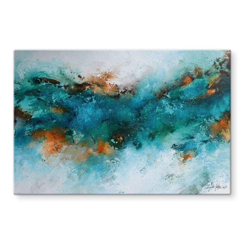 Glasbild Gefrorenes Wasser - Fedrau 