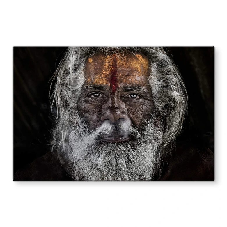 Glasbild Kuesta - Spiritualität eines Sadhu in Indien 