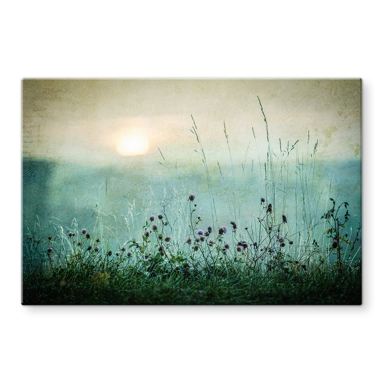 Tableau sur verre Kværnstrøm - Dew-covered sunrise 