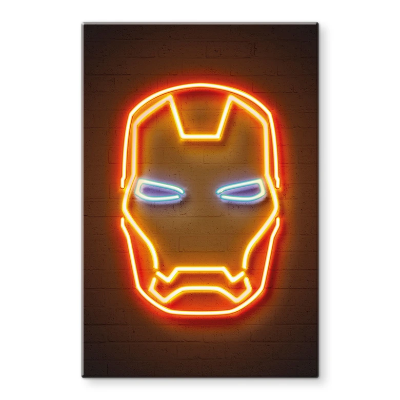 Glasschilderijen Iron Man - Mielu 