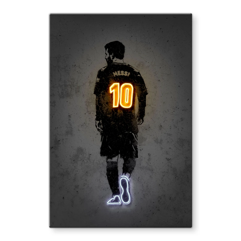 Glasschilderijen Messi - Mielu 
