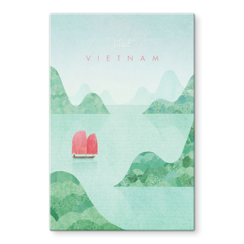 Glasbild Halong-Bucht auf Vietnam-Reisen - Rivers 