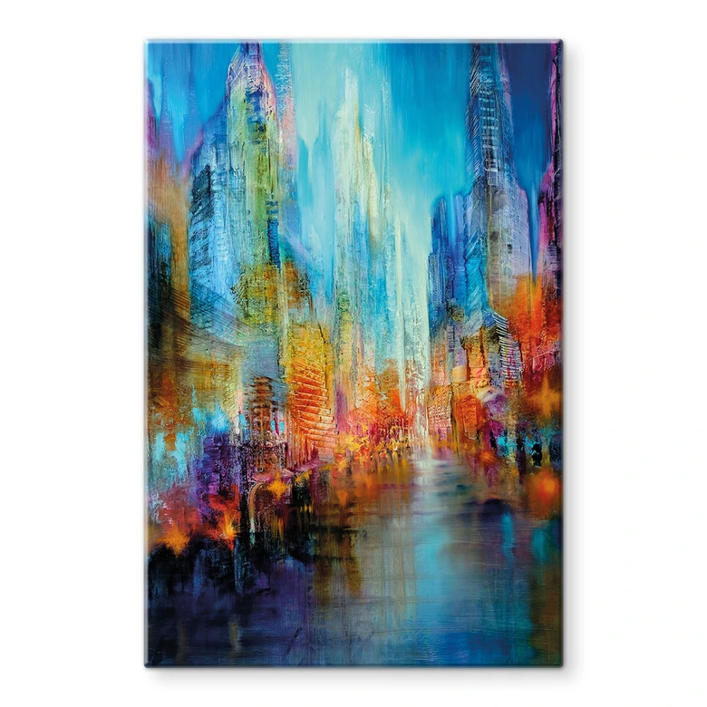 Glass Print Abstract city - Schmucker 