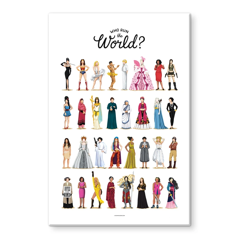Glasbild Tohmé - Who run the World 