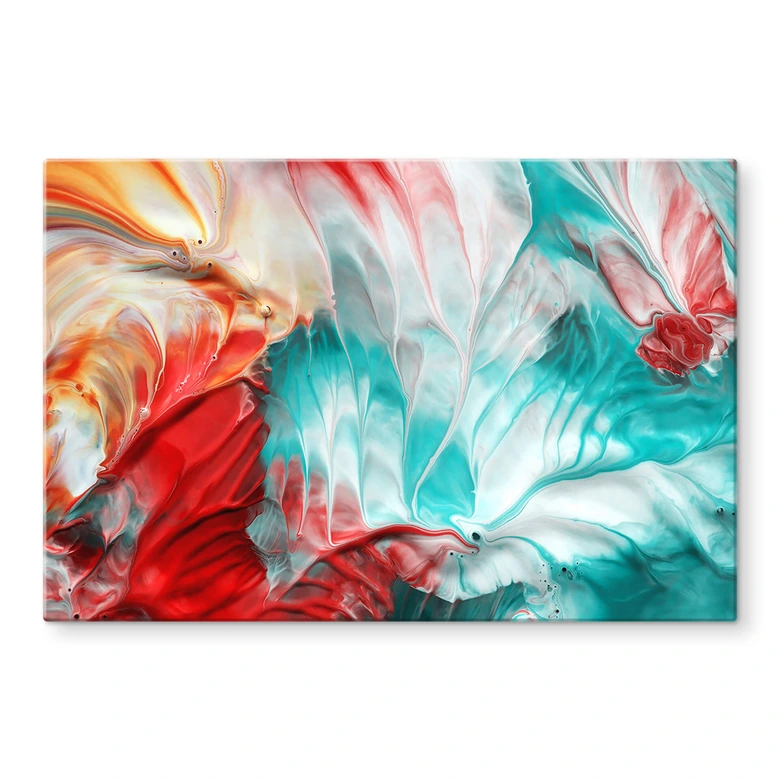 Glasbild Westum - Abstrakte Jahreszeiten 