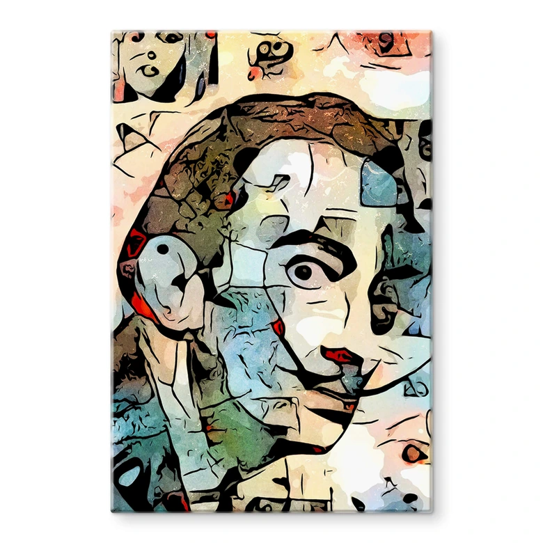 Glasbild Zamart - Hommage an Miro - Der Blick 