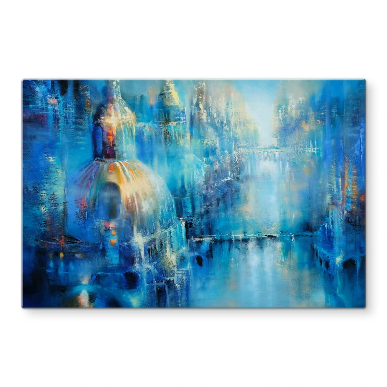 Glasbild Schmucker - Die alte Stadt 