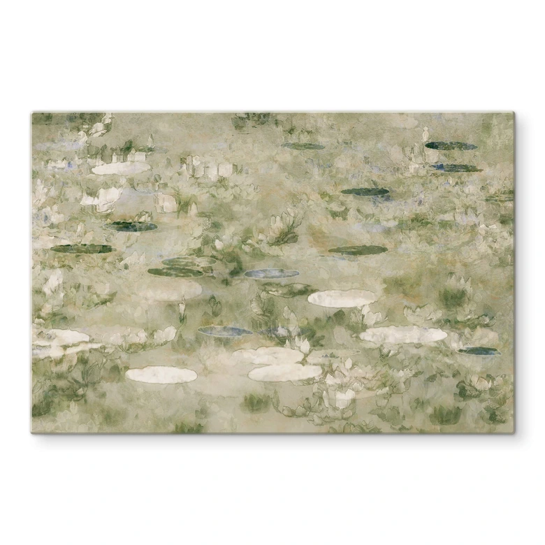 Glasbild Talen - Der Seerosenteich 