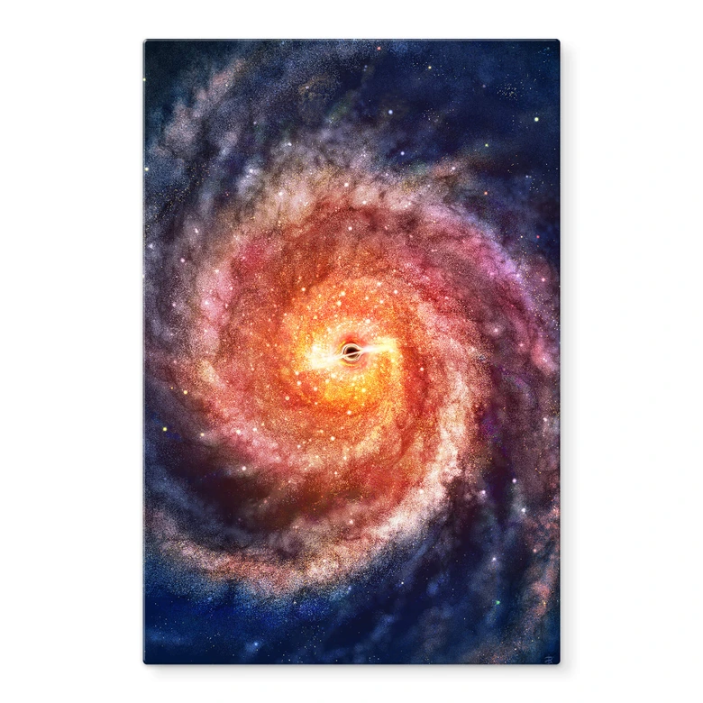 Glasbild Aerroscape - Schwarzes Loch 