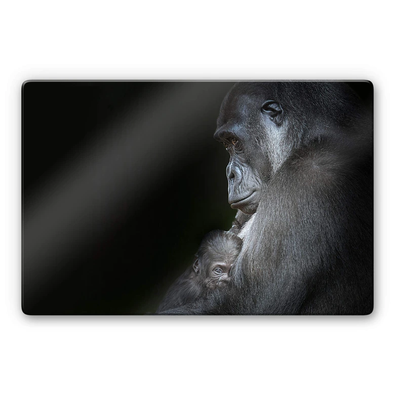 Glasbild Cuadrado - Tenderness 