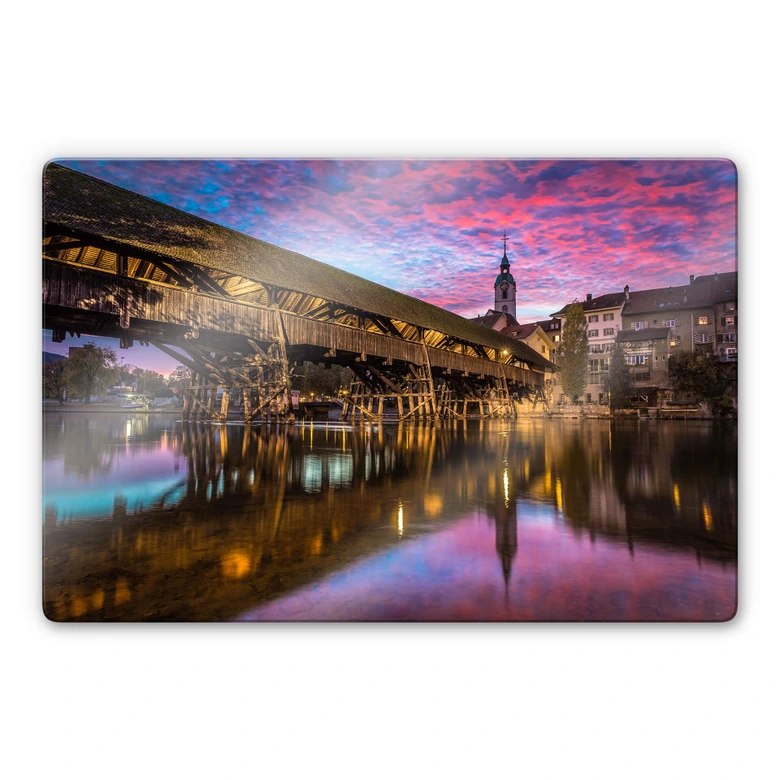 Glasbild Huber - Old Town Olten 