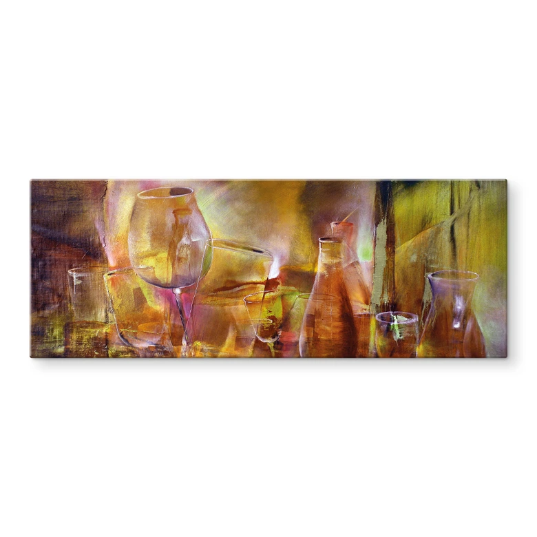 Tableau sur verre Vases et verres - Schmucker 