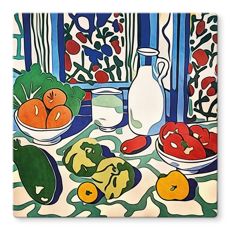 Tableau sur verre Do Not Stop - Panneau sur fond de ciel bleu turquoise - CosmoZach 